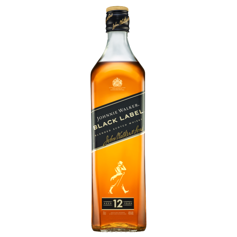 Johnnie Walker 12 Year Old Black Label Scotch Whisky, 70cl