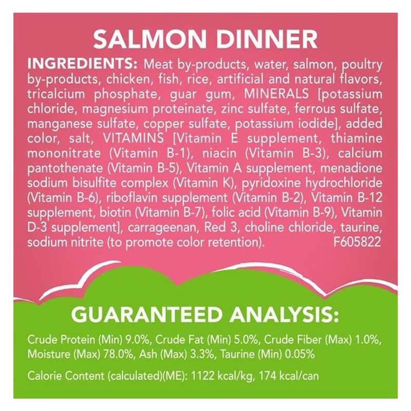 Friskies Salmon Dinner Pate Cat 2 5.5 oz
