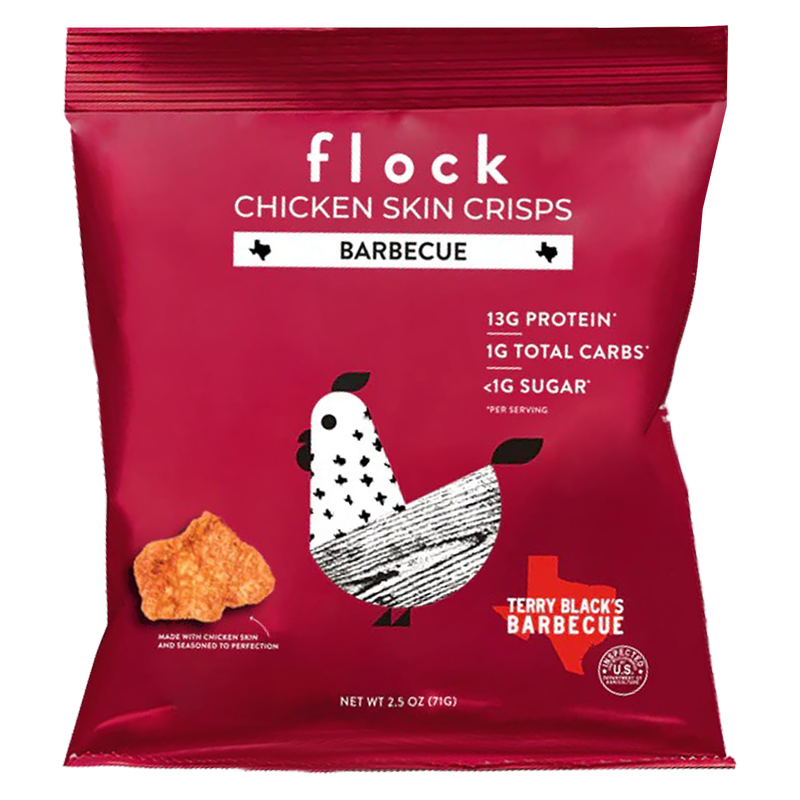 Flock Terry Black's BBQ Chicken Skin Chips 2.5oz