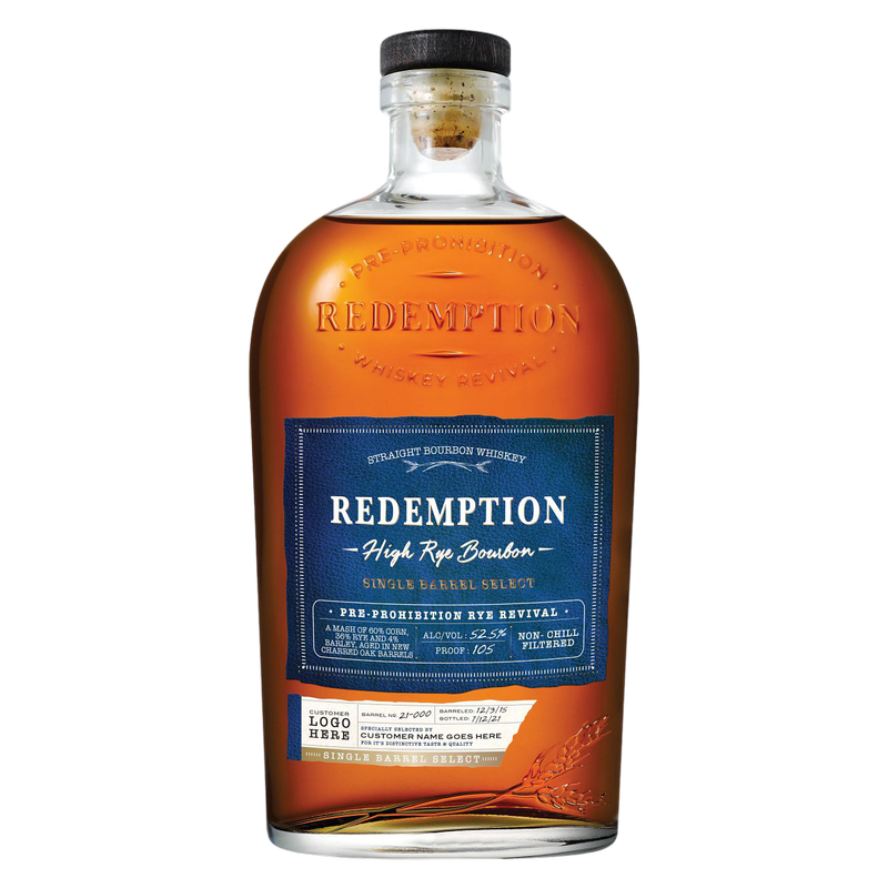 Redemption High Rye BevMo! Select Bourbon 750ml