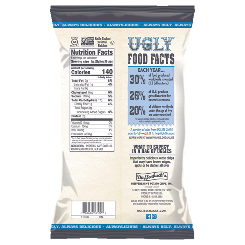 Uglies Original Sea Salt Kettle Cooked Potato Chips 6oz