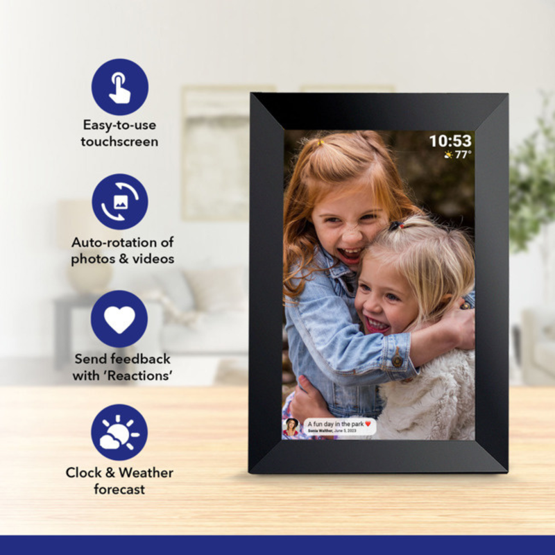 PRAKTICA 10" Digital Photo Frame with Wi-Fi & App, 1pcs