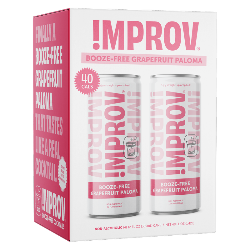 !mprov Booze-Free Grapefruit Paloma 4pk 12oz Can