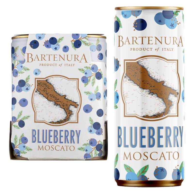 Bartenura Blueberry Moscato 4pk 250ml Can