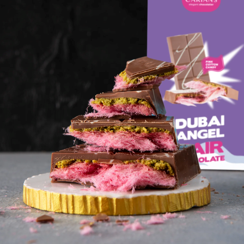 Dubai Angel Hair Cotton Candy Chocolate Bar, 3.88 oz