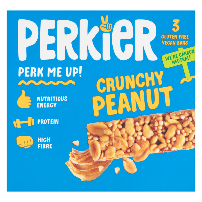 Perkier Crunchy Peanut Bars, 3 x 35g