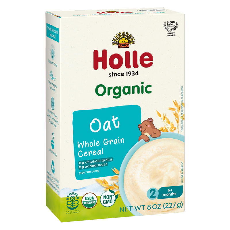 Holle Organic Whole Grain Oat Cereal, 8oz. 