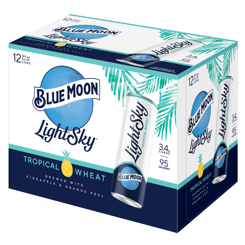 Blue Moon Light Sky Tropical Wheat 12pk 12oz Can 4.0% ABV