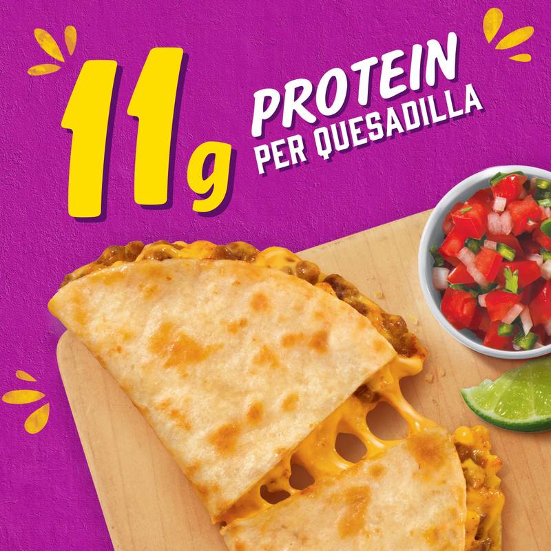 Delimex Seasoned Beef Crispy Quesadillas, 7 oz box