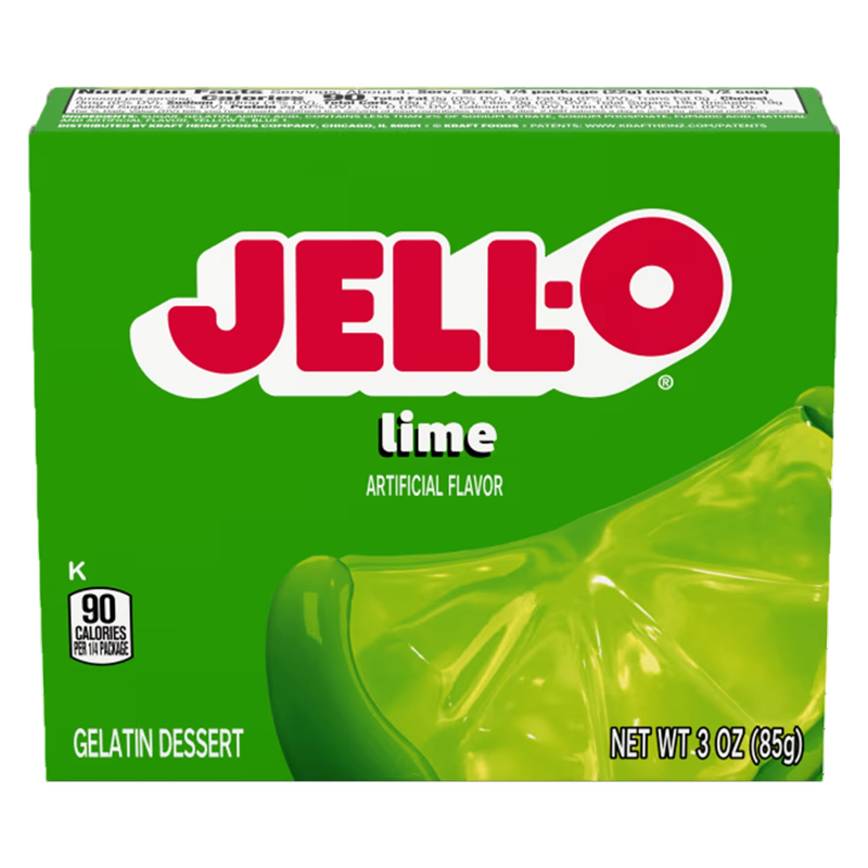 Jell-O Lime Gelatin, 3oz. 