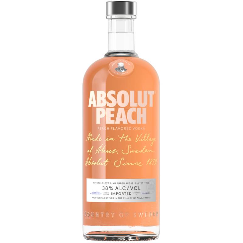 Absolut Peach Vodka 1L (76 proof)