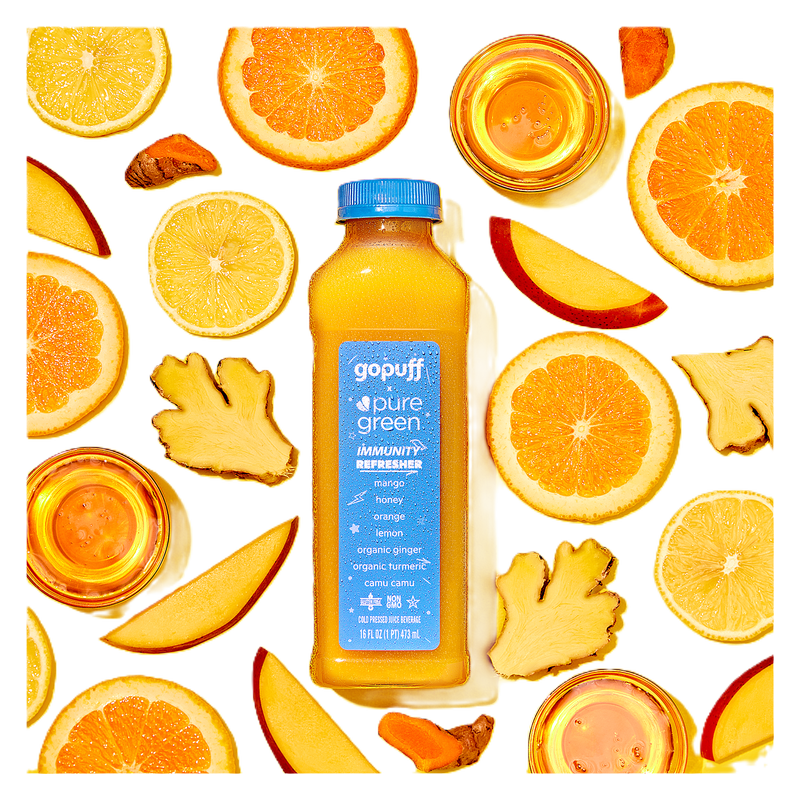 Pure Green x Gopuff Refresco de Jugo para la Inmunidad 16 oz