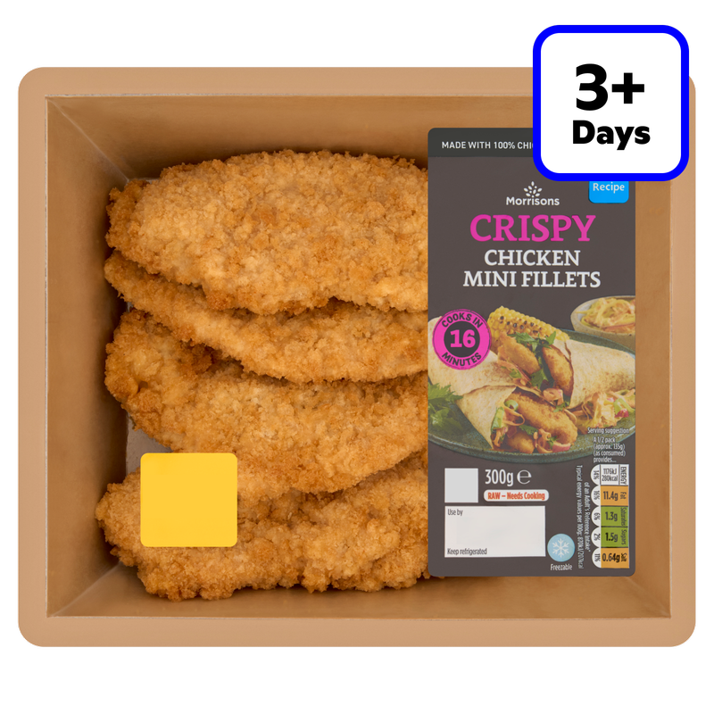 Morrisons Crispy Breaded Chicken Mini Fillets, 300g