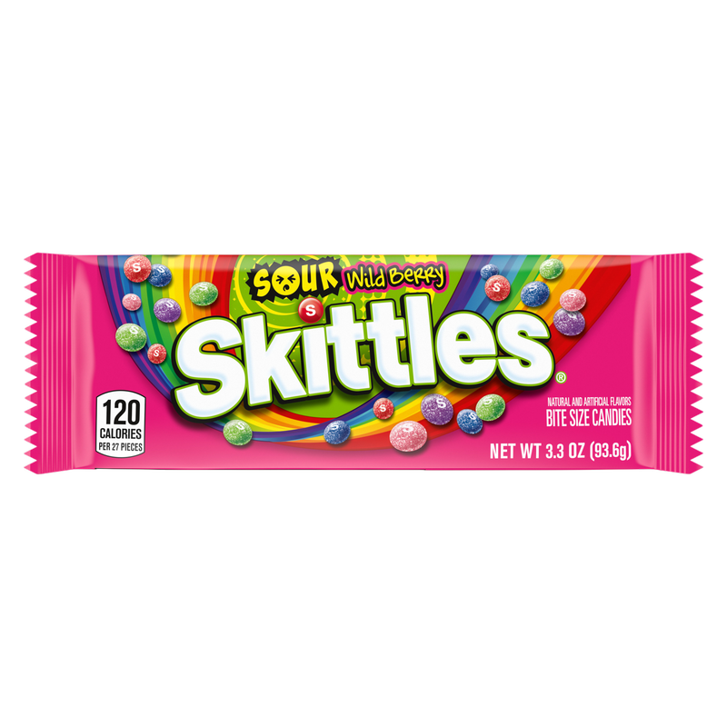 Skittles Sours  Wild Berry Sharesize, 3.3oz