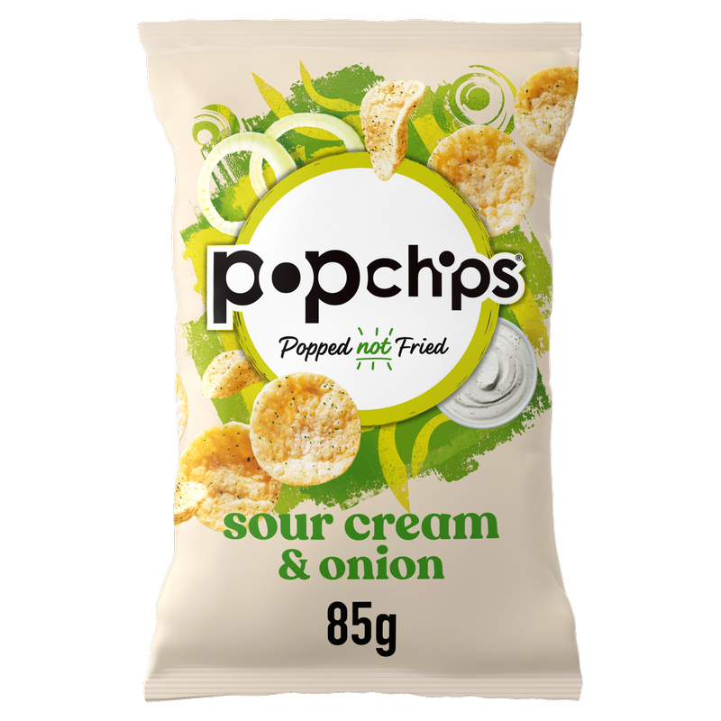 Popchips Sour Cream & Onion, 85g
