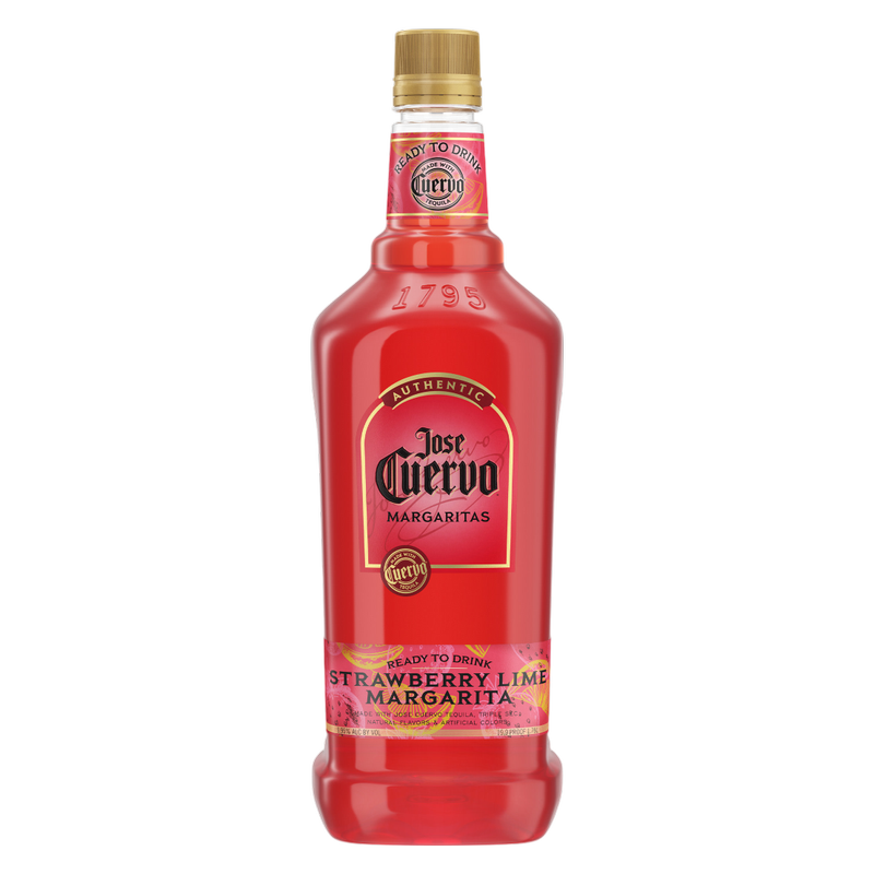 Jose Cuervo Authentic Margarita Strawberry Lime Ready to Drink Cocktail 1.75L 9.5% ABV