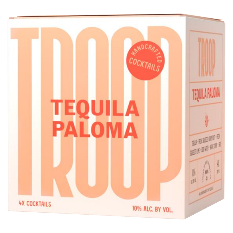 Troop Cocktails Tequila Paloma 4pk 200ml Can 10% ABV