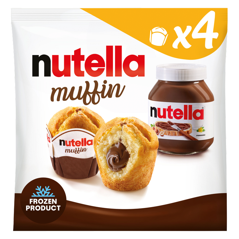 Nutella Muffins - Frozen, 4 x 66g