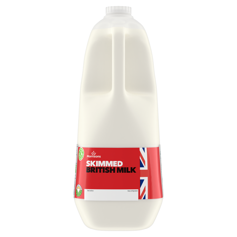 Morrisons British Skimmed Milk 4pint, 2.27L