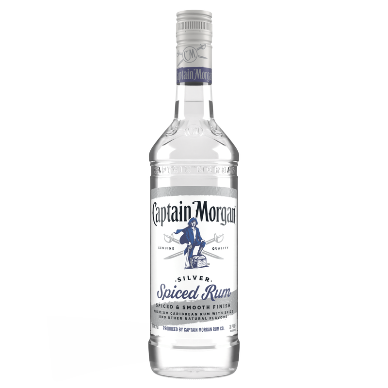 Captain Morgan Silver Spiced Rum 750ml (70 proof)