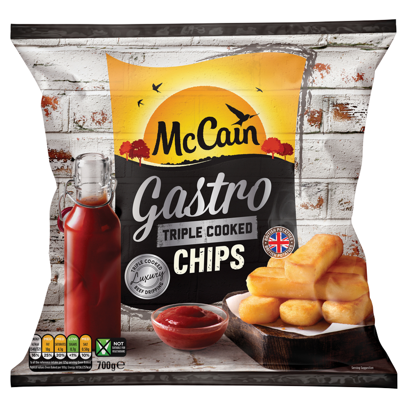 McCain Gastro Triple Cooked Beef Dripping Chips, 700g