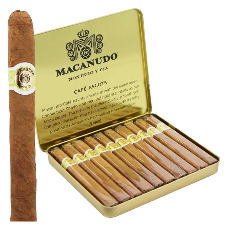 Macanudo Café Ascots Cigars 10pk Tin