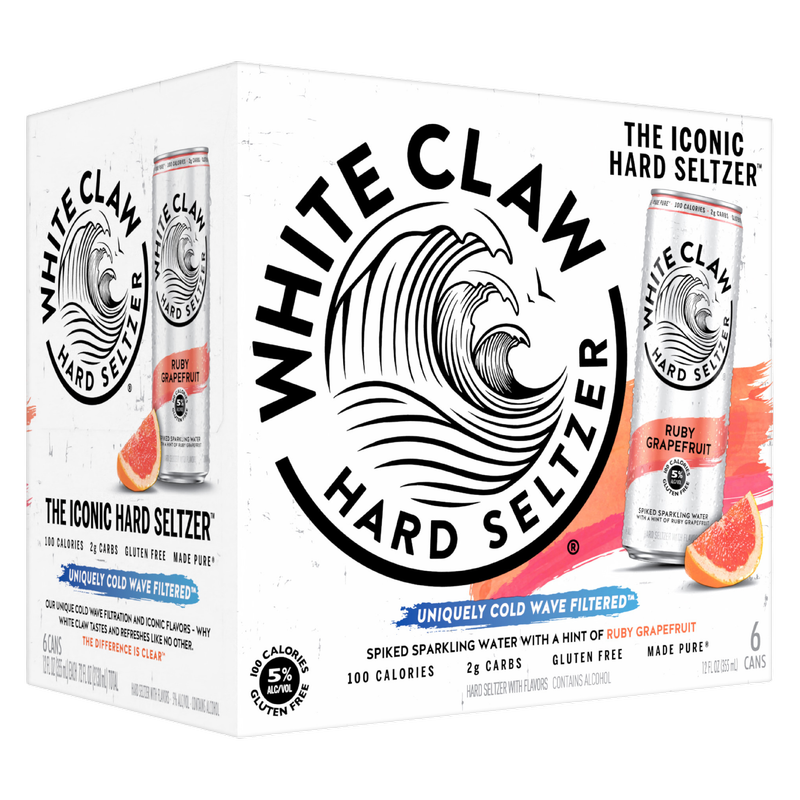 White Claw Seltzer Grapefruit 6pk 12oz Can 5.0% ABV