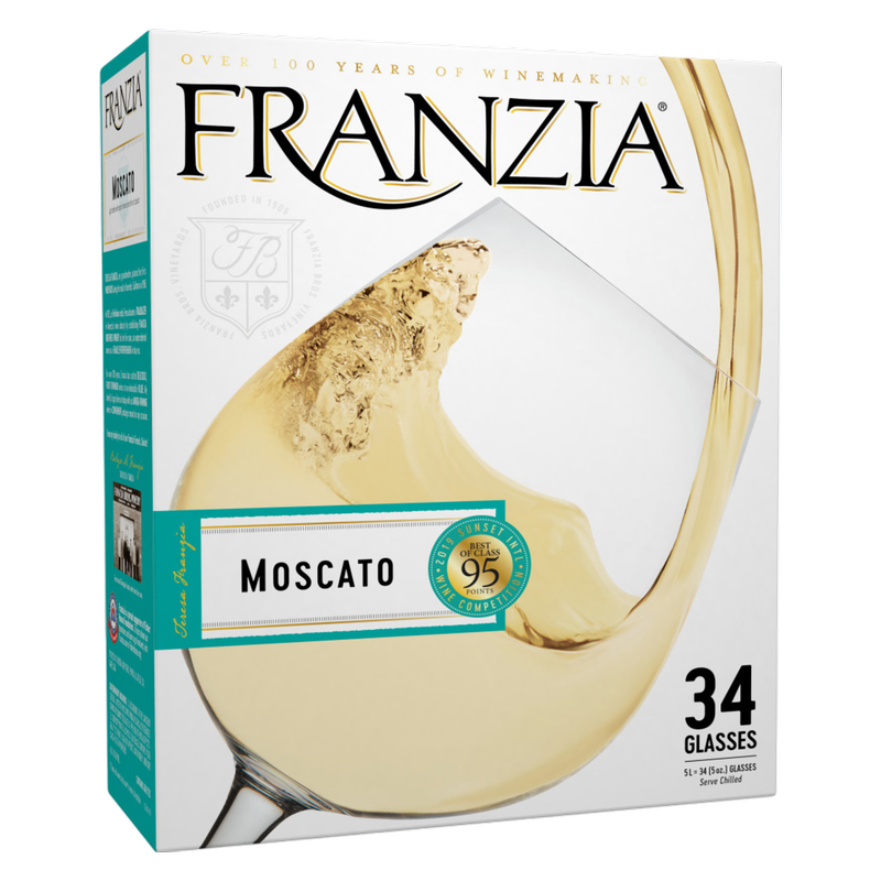 Franzia Vintner Select Moscato White Wine 5L Box