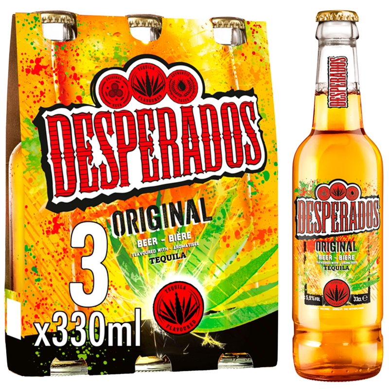 Desperados Tequila Beer, 3 x 330ml