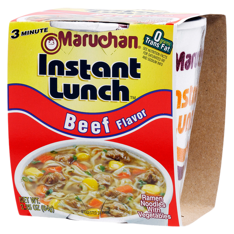 Maruchan Instant Lunch Beef Flavored Ramen Noodle Soup 2.25oz