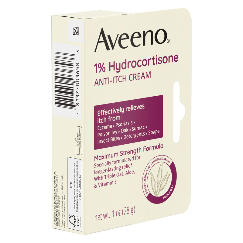 Aveeno Anti-Itch 1% Hydrocortisone Cream 1oz