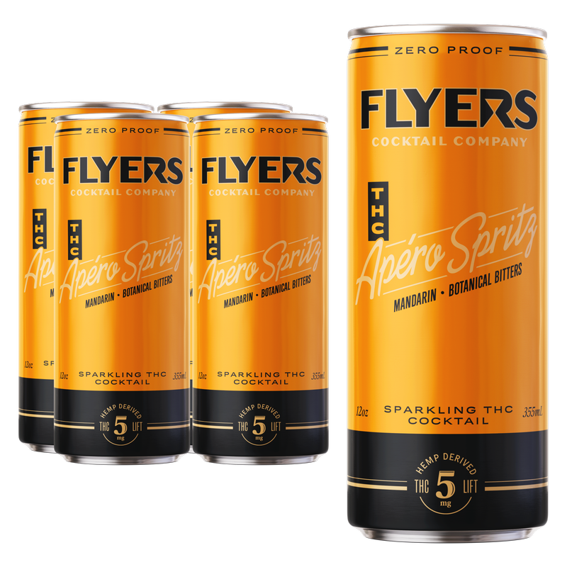 Flyers THC Apero Spritz House 5mg THC Cocktail 4pk 12oz Can