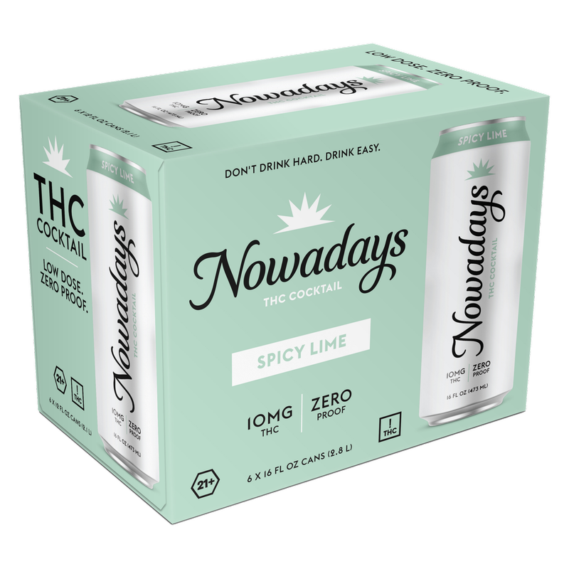 Nowadays Spicy Lime 10MG THC Drink 6pk 16oz Cans