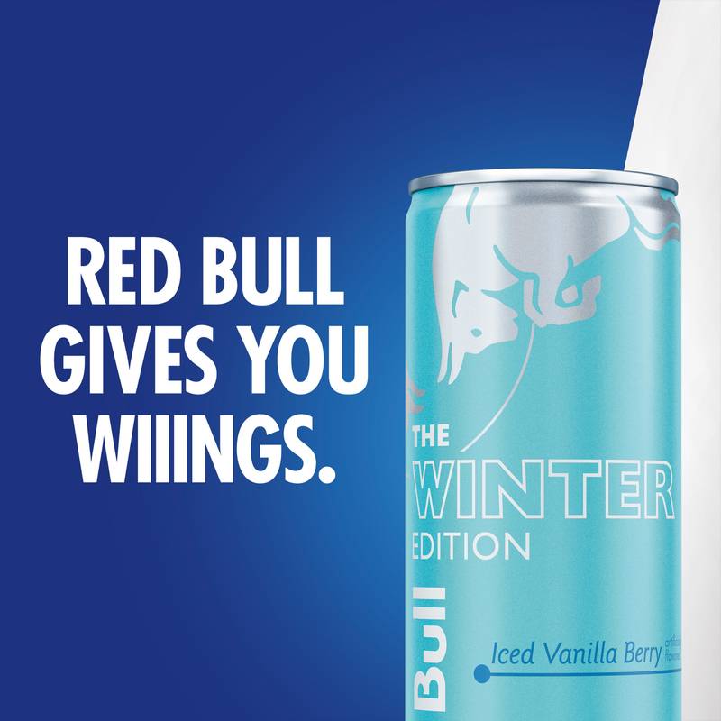 Red Bull Winter Edition Iced Vanilla Berry Energy Drink 4pk