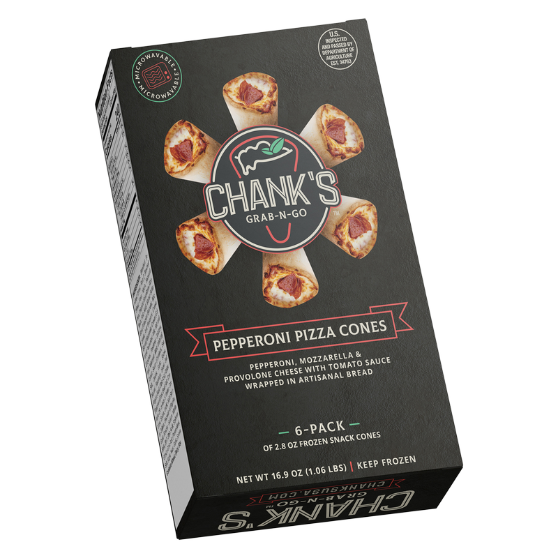 Chank's Pepperoni Pizza Cones 6 pack