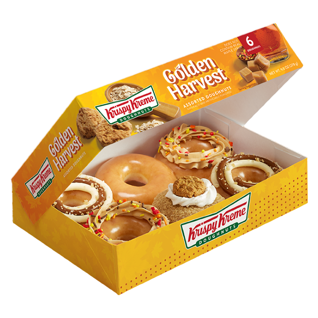 Krispy Kreme Golden Harvest Assorted Doughnuts - 6ct