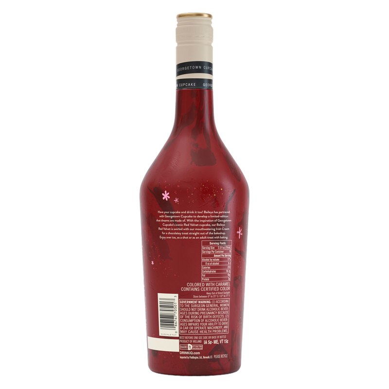 Baileys Red Velvet Irish Cream Liqueur 750 mL (34 Proof)