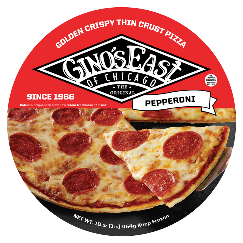 Gino's East Pepperoni Thin Crust Pizza 12-Inch