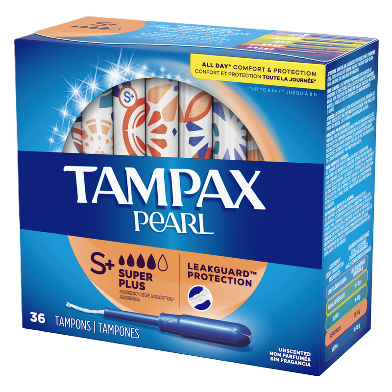 Tampax Pearl Super Plus Tampons 36 ct