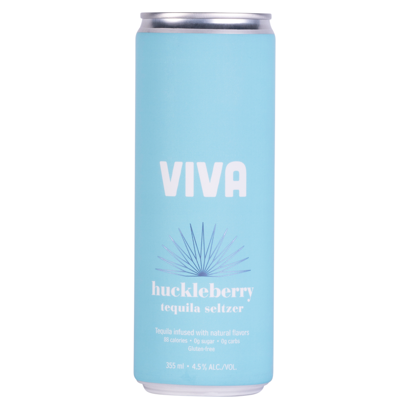Viva Tequila Seltzer Huckleberry 4pk 355ml Can 4.5% ABV