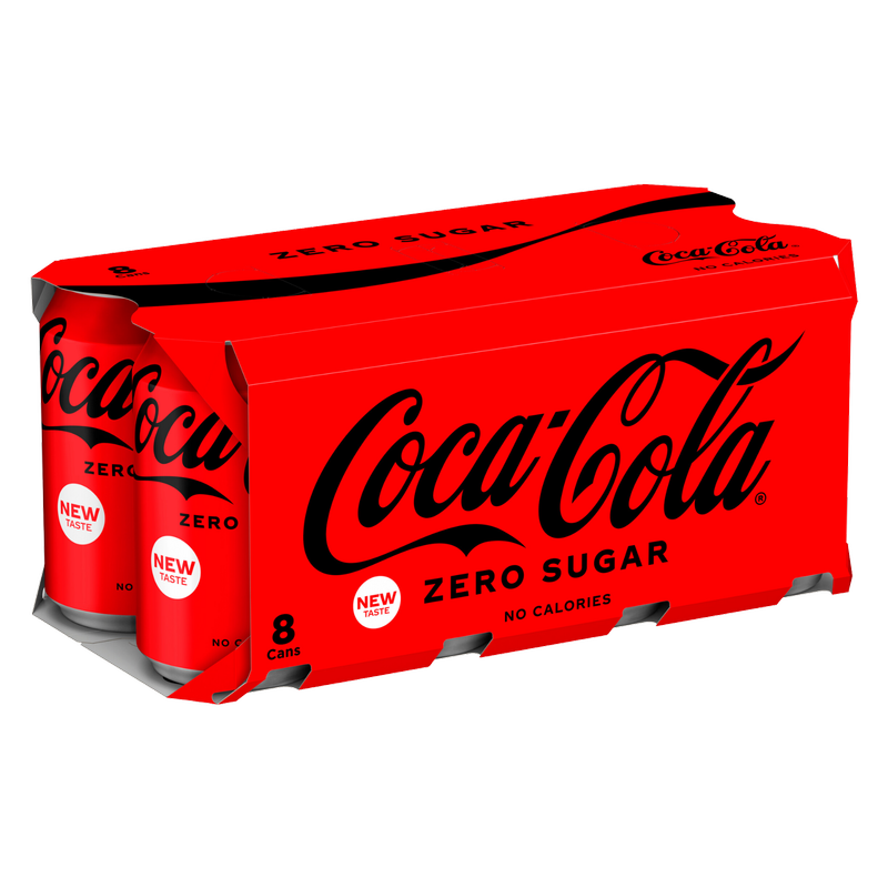 Coca-Cola Zero Sugar, 8 x 330ml