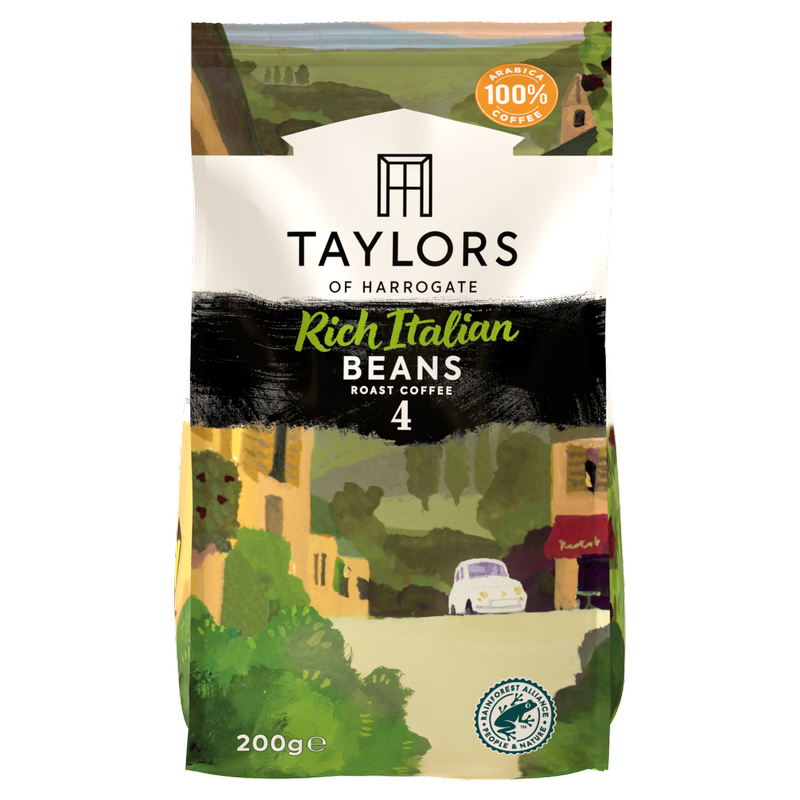 Taylors of Harrogate Rich Italian Beans Roast Coffee, 200g