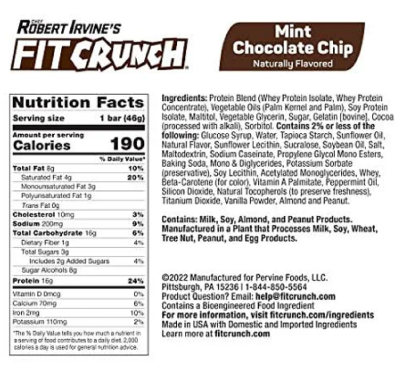 FITCRUNCH Mint Chocolate Chip, 1.62oz