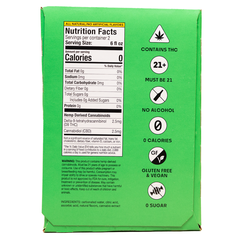 Climbing Kites Peach Prickly Pear 5mg THC Sparkling Water 4pk 12oz Can