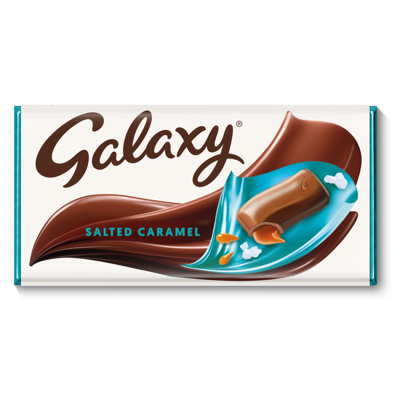 Galaxy Salted Caramel & Milk Chocolate Bar, 135g