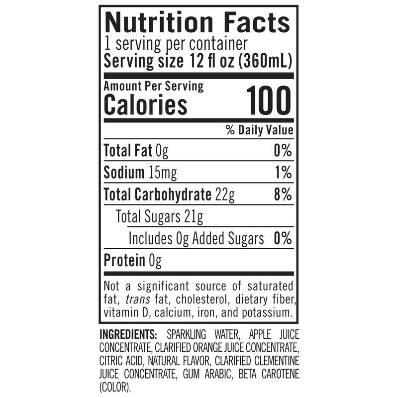 Izze Clementine Sparkling Juice 4pk 12oz Can