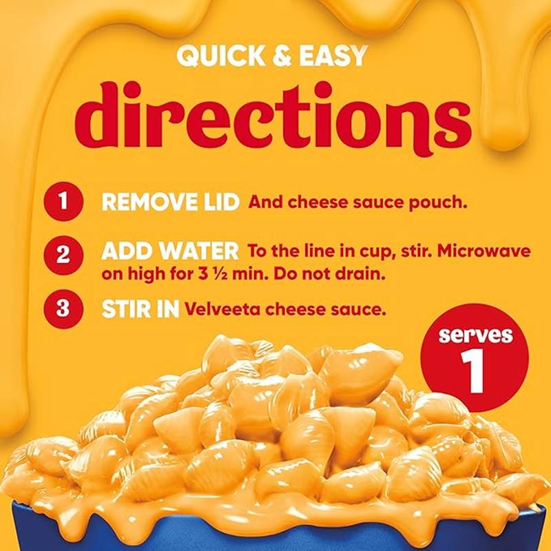 Velveeta Original Shells & Cheese Cup 2.39oz, 4-Pack