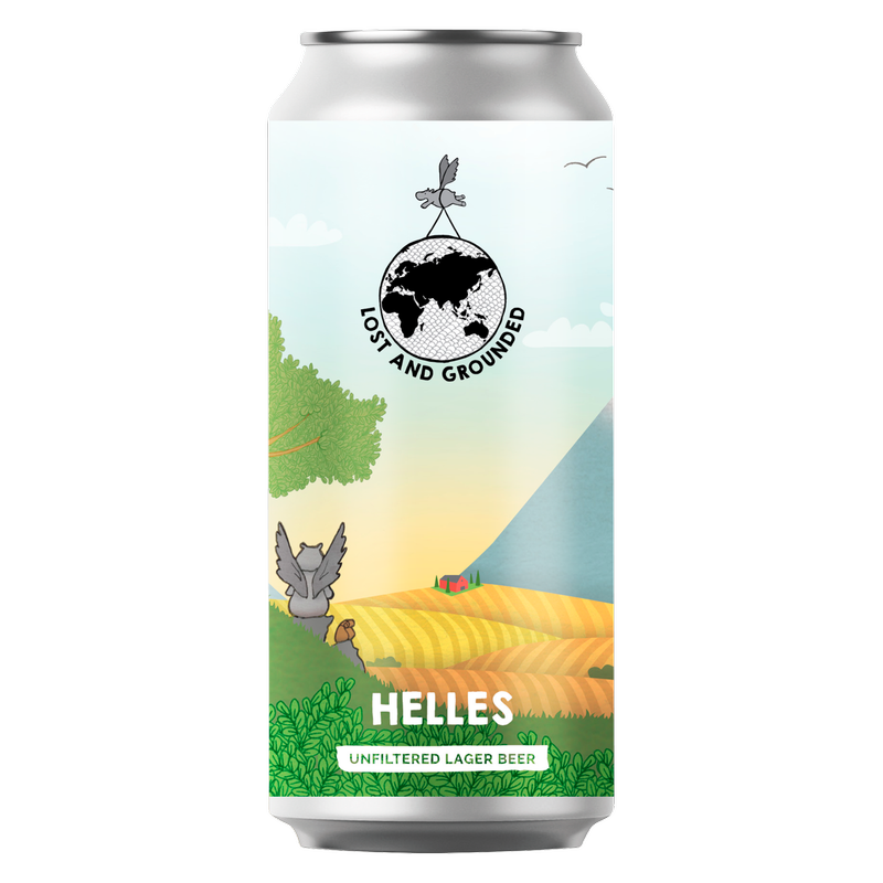 Lost & Grounded Helles Unfiltered Lager, 440ml