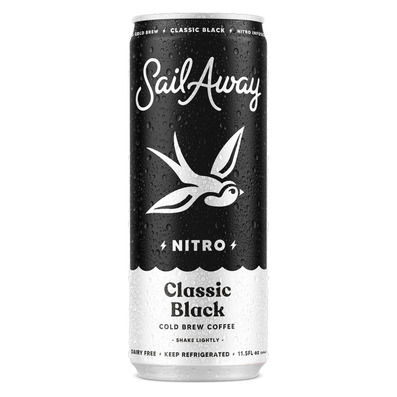 Sail Away Classic Black Nitro Cold Brew 11.5oz Can