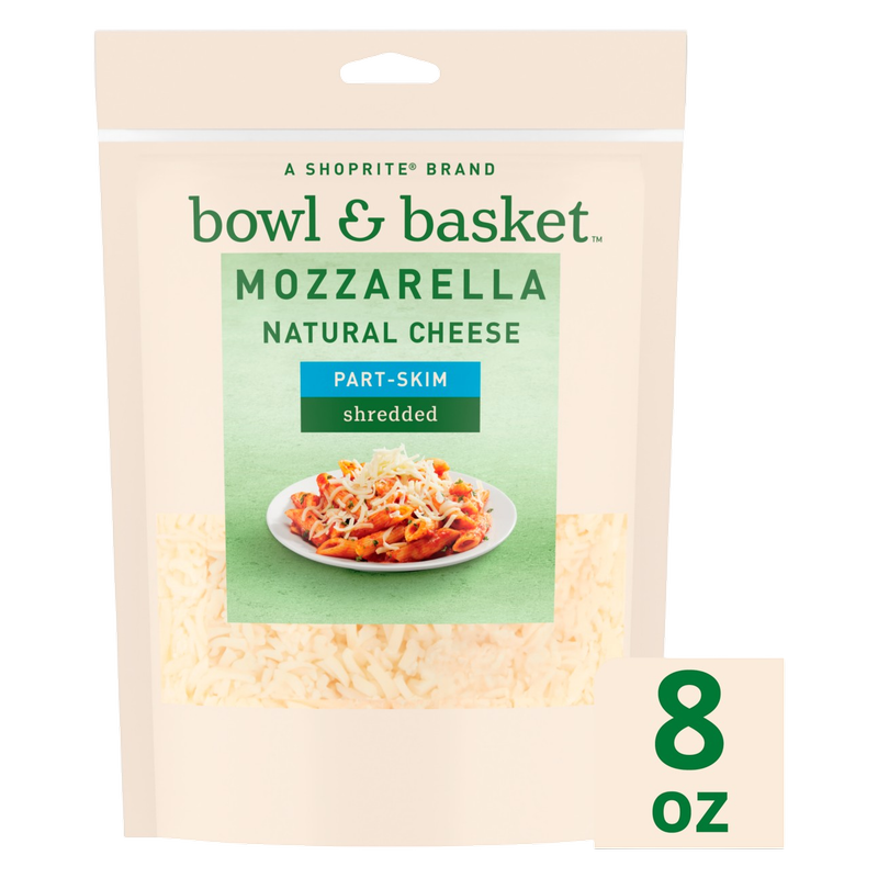 Bowl & Basket Shredded Part-Skim Mozzarella - 8 oz